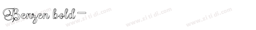 Benzen bold字体转换